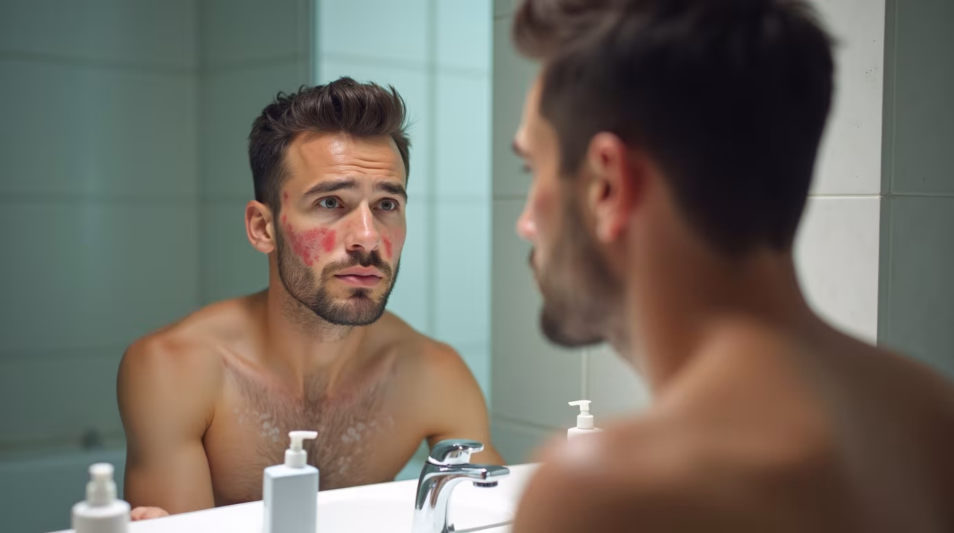 acné hormonale chez les hommes