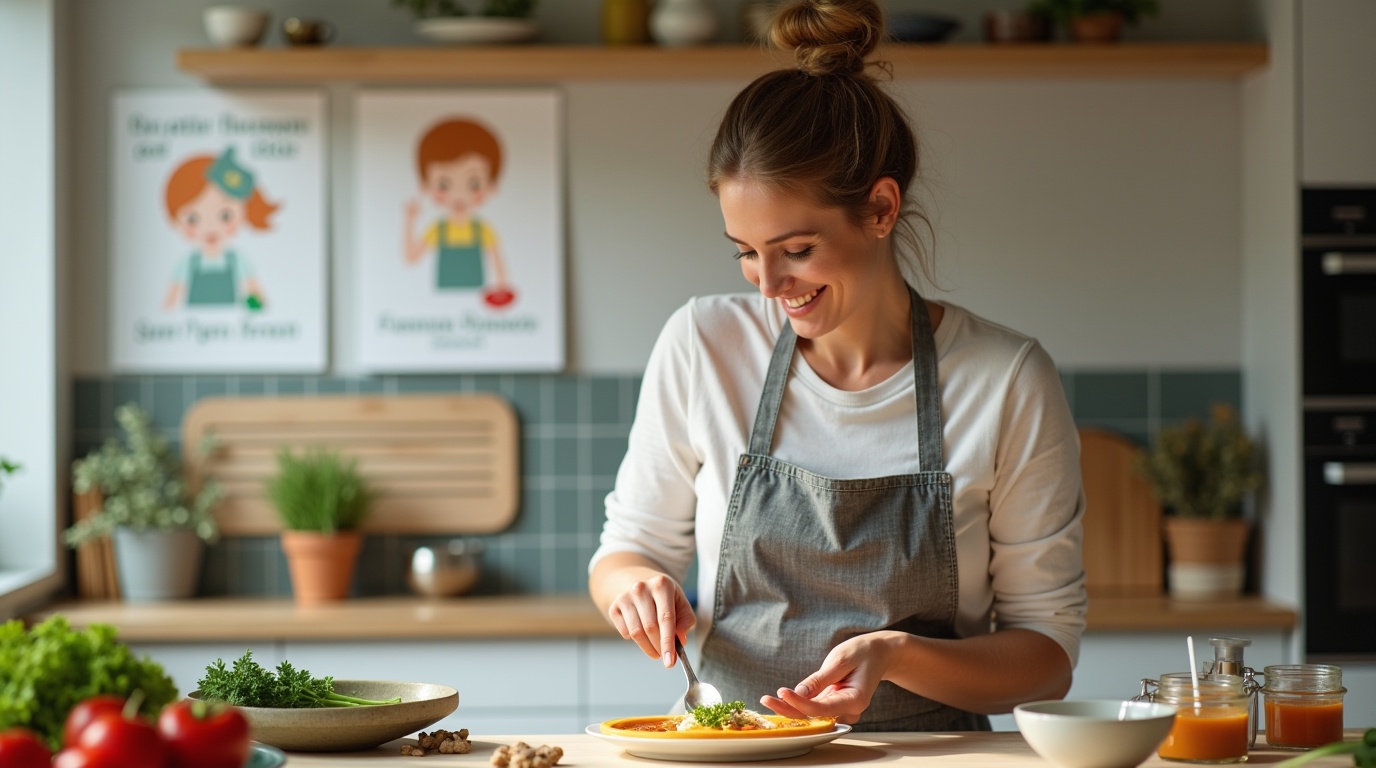 Personne cuisinant un plat riche en iode pour illustrer la santé thyroïdienne.
