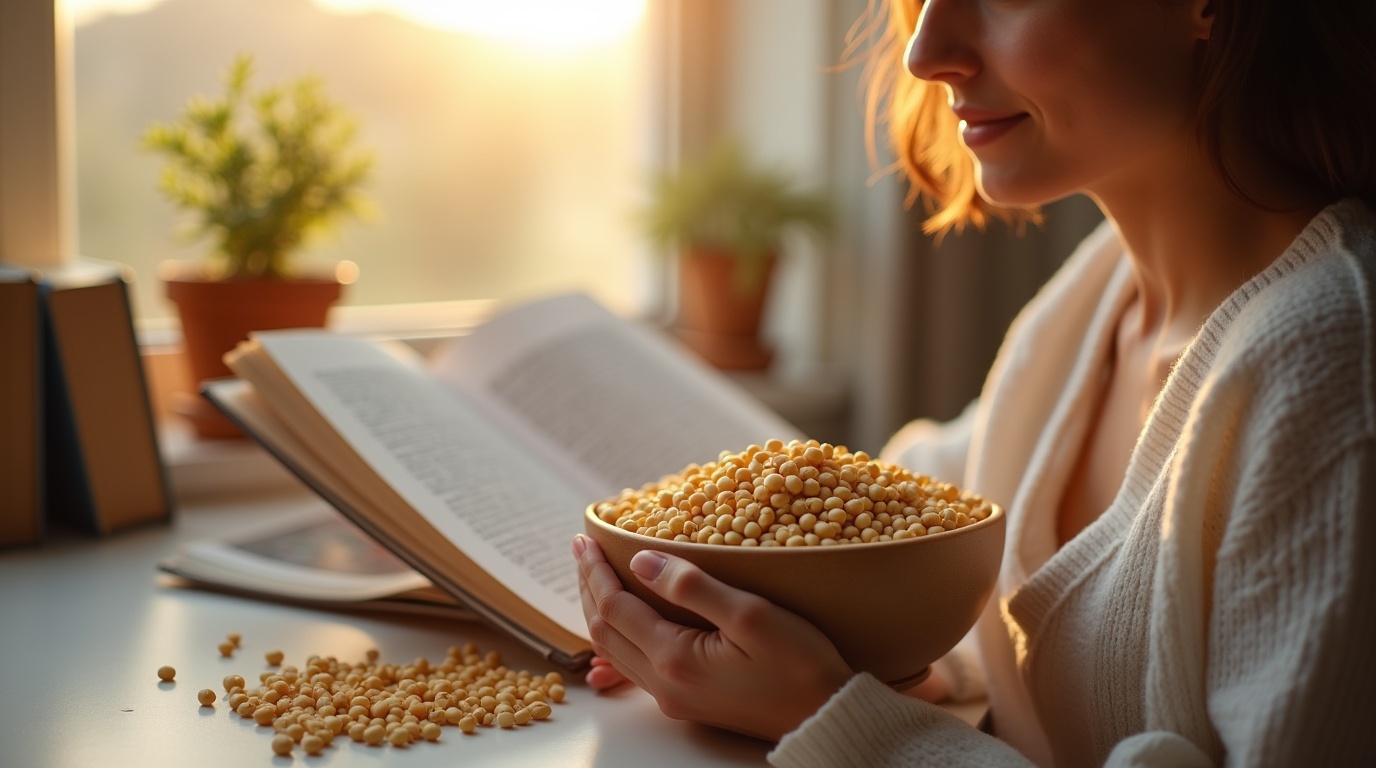 Bol de graines et noix illustrant l'importance des oméga-3 pour la santé endocrine