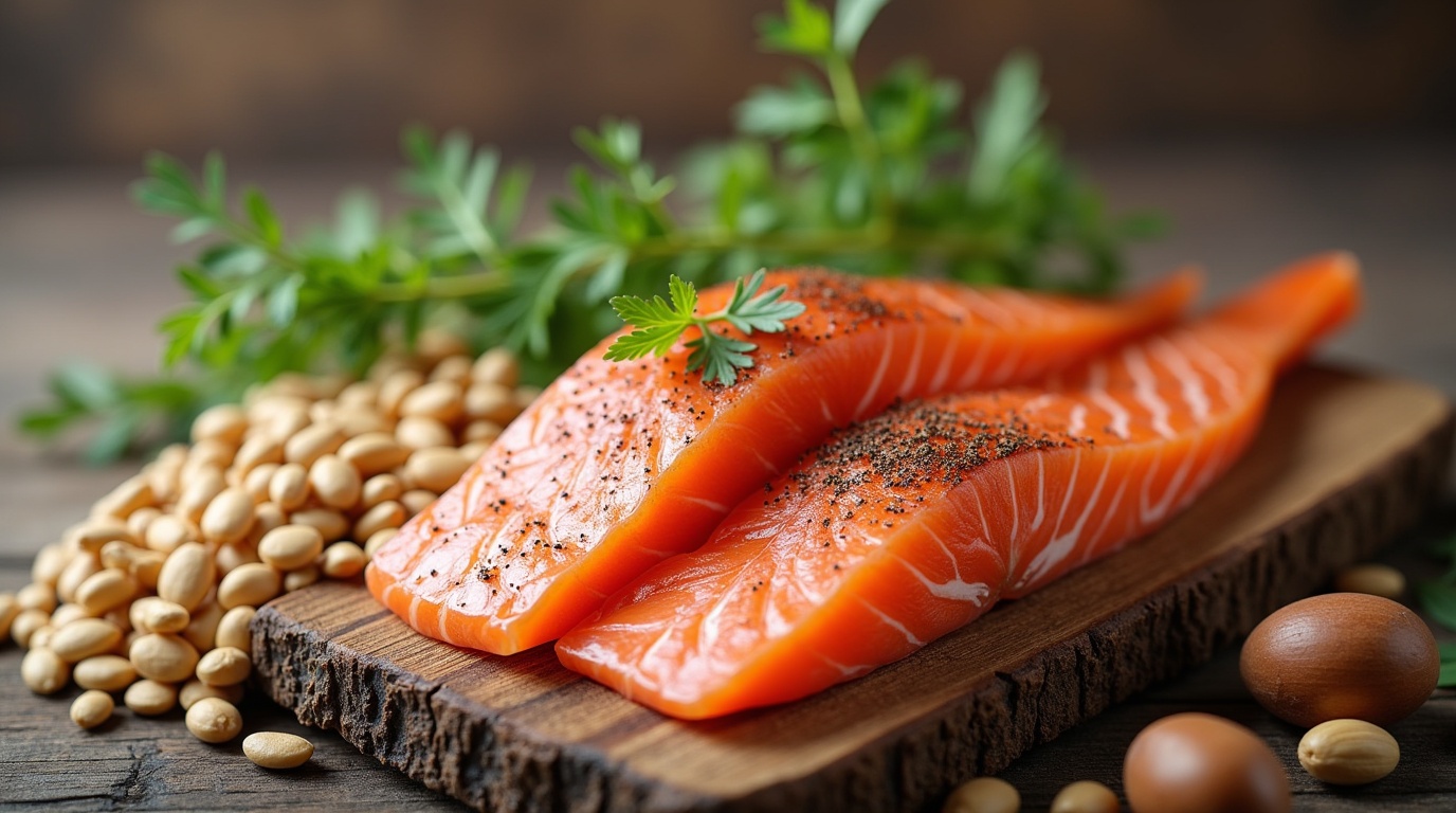 Aliments riches en oméga-3 bénéfiques pour le syndrome des ovaires polykystiques.